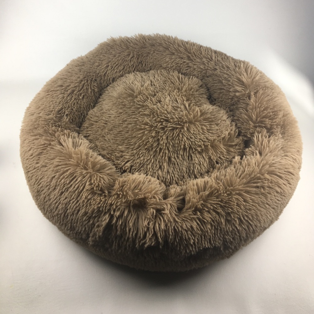 Fluffy & Happy Plush Donut Pet Bed 27 in